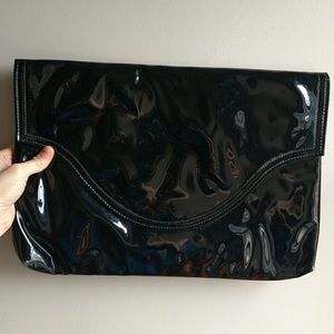 Gigantic 1960s Shiny Envelope Clutch